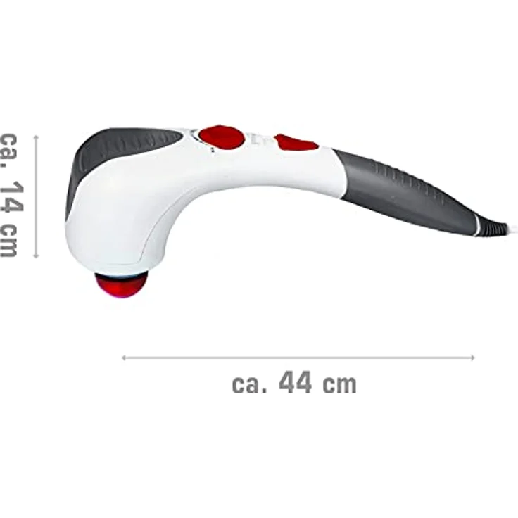 Promed Itm Pro Handmassagegerät, Vibration & Klopf Massage, Klopfmassagegerät mit Rotlicht & Wärmefunktion, verschiedene Massageköpfe für Akupressur- und Punktmassage, Tragbares Massagegerät – Bild 5