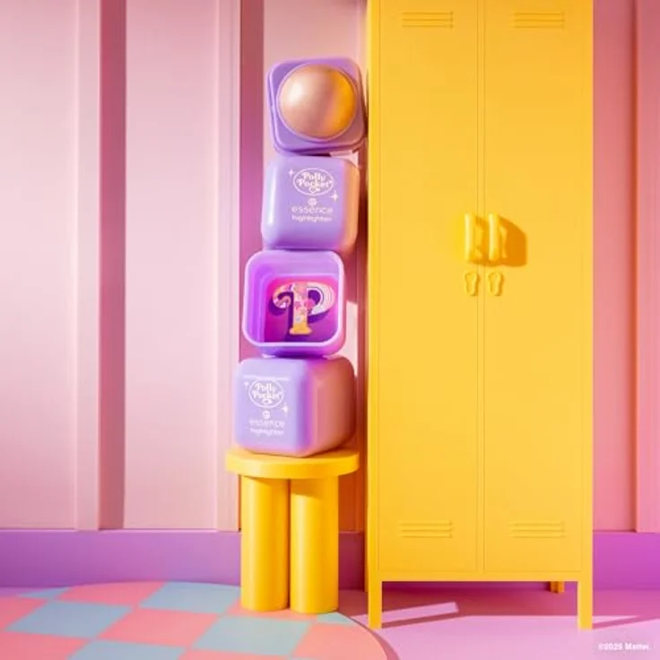 essence Polly Pocket Cremiger Highlighter Farbton 01 Tiny & Cute, 6.1 g, vegan, lichtreflektierende Pigmente für strahlenden Glow – Bild 5