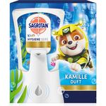 Sagrotan No-Touch Kids Hygiene Seife Starter-Set - Automatischer Seifenspender Kamille, 250 ml Handseife