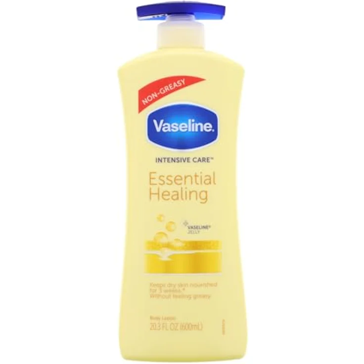 Vaseline Intensive Care Essential Healing Bodylotion, 2x 600ml, reichhaltig, nicht fettend, spendet Feuchtigkeit, klinisch getestet – Bild 2