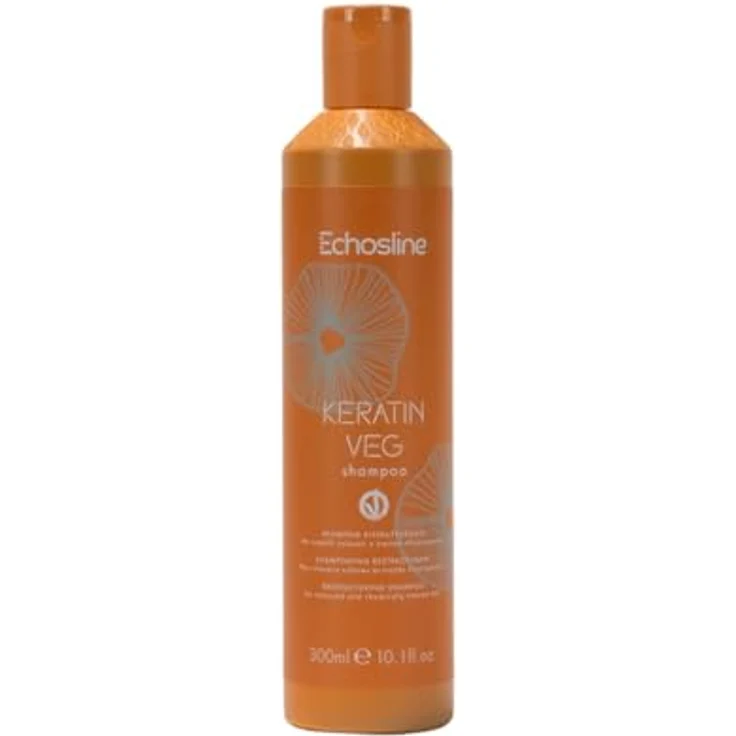 Echos ECHOSLINE RESTRUKTURIERENDES SHAMPOO FÜR FARBIGES UND CHEMISCH BEHANDELTES HAAR, 300 ml - Lang anhaltend, Täglicher Gebrauch, Einfache Bedienung – Bild 1