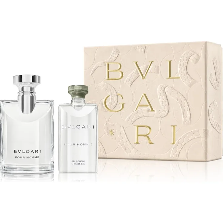 BVLGARI Pour Homme Geschenkset, Herren-Duftset mit 100 ml Eau de Toilette und 75 ml Duschgel, limitierte Edition