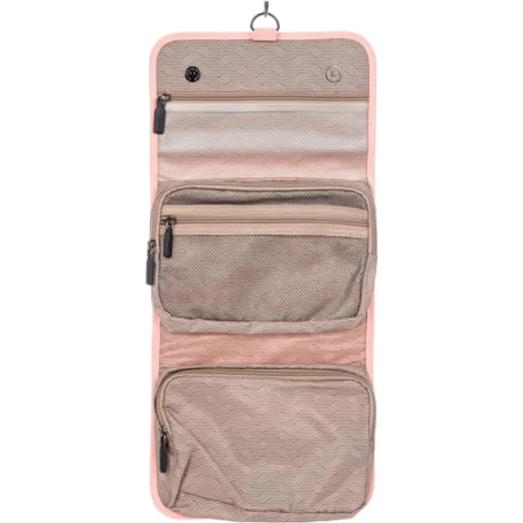 Brics Ulisse Necessaire, kosmetiktasche, schwarz, 3 l, faltbar, wasserabweisend, mit Haken und transparentem Netzfach – Bild 5