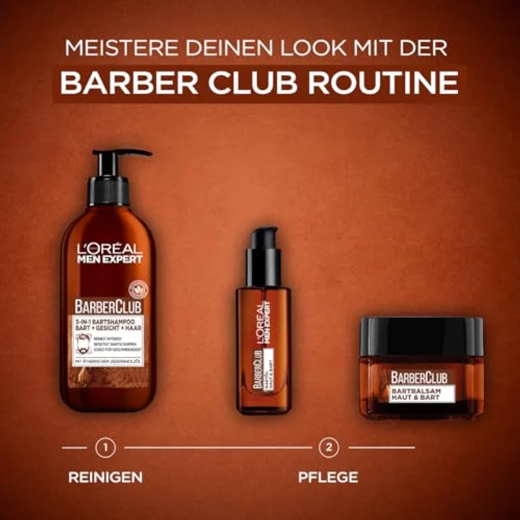 L'Oréal Men Expert Bartpflege Barber Club Bartbalsam Gesichtscreme 50 ml – Bild 5