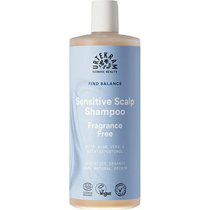 Urtekram Shampoo - Ohne Parfum, Find Balance, Sensitiv 500 ml, Vegan, Bio (no perfume) – Bild 1