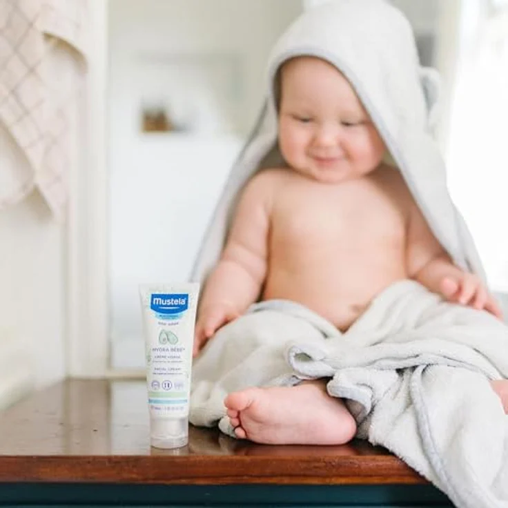Mustela Hydra Bébé Gesichtscreme für Kinder, 40 ml - feuchtigkeitsspendend, sanft zur empfindlichen Haut, natürliche Inhaltsstoffe – Bild 7