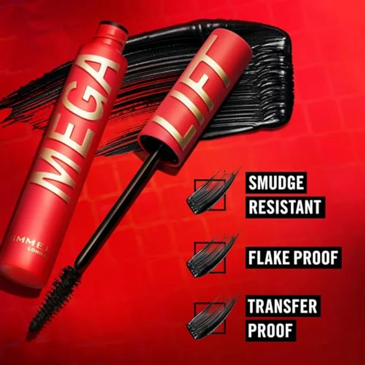 Rimmel London THRILL SEEKER MEGA LIFT Mascara, 12,5 ml - Mit bis zu 6-mal mehr Volumen und bis zu 28 Grad geschwungene Wimpern – Bild 3