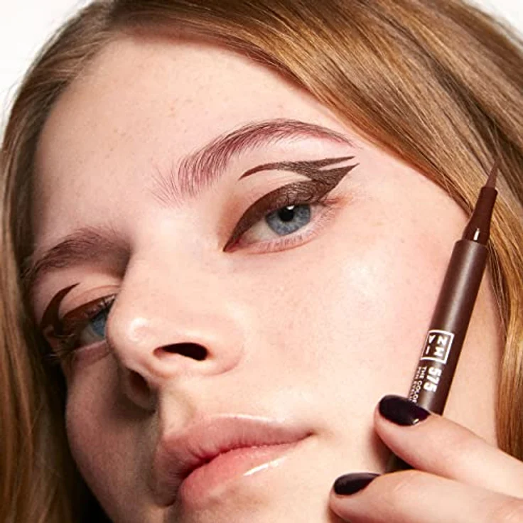 3INA The Color Pen Eyeliner, filzstift eyeliner in braun, 1 ml mit präziser Linienführung und intensiver Farbwirkung – Bild 6