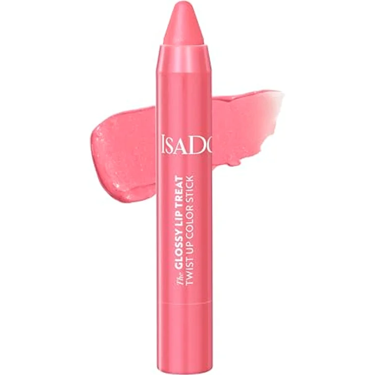 Isadora The Glossy Lip Treat Twist Up Color Stick (Sugar Crush 15, 3,3 g) mit Squalan-Öl – Bild 1