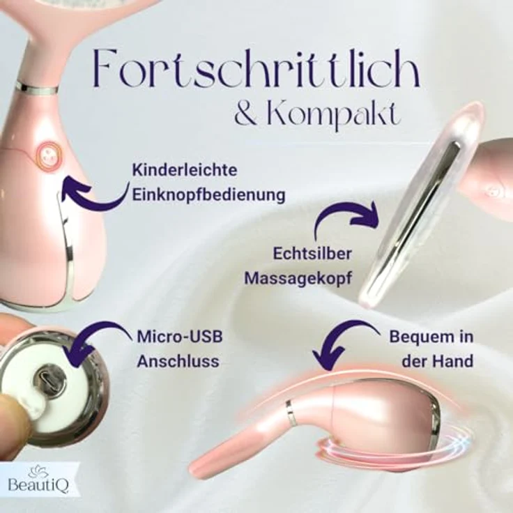 Winch Massagegerät [Neuheit] Beauty Deluxe, LED-Therapie, Vibrations-, Wärme- & Kältefunktion, strahlende Haut – Bild 9