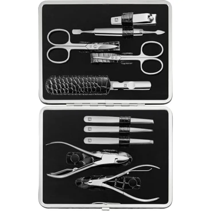Zwilling Classic Inox Maniküre Pediküre Set 10tlg, Leder, schwarz Maniküre-Set 1 Stück