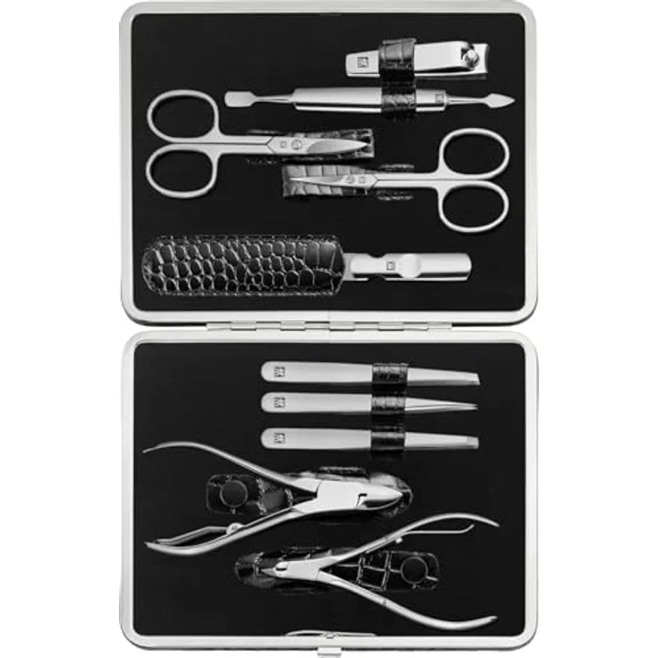 Zwilling Classic Inox Maniküre Pediküre Set 10tlg, Leder, schwarz Maniküre-Set 1 Stück – Bild 1