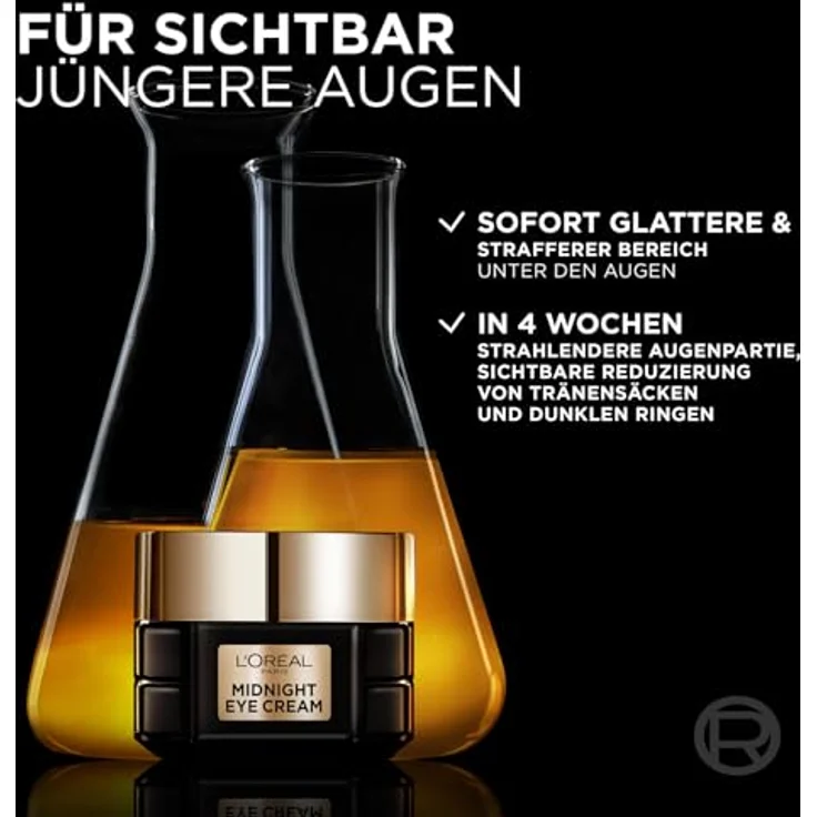 L'Oréal Paris Midnight Augencreme für Frauen: Age Perfect Zell Renaissance, sichtbar jugendlichere, wachere Augen mit Antioxidantien-Regenerationsformel, seidenartige Textur, 15ml – Bild 3