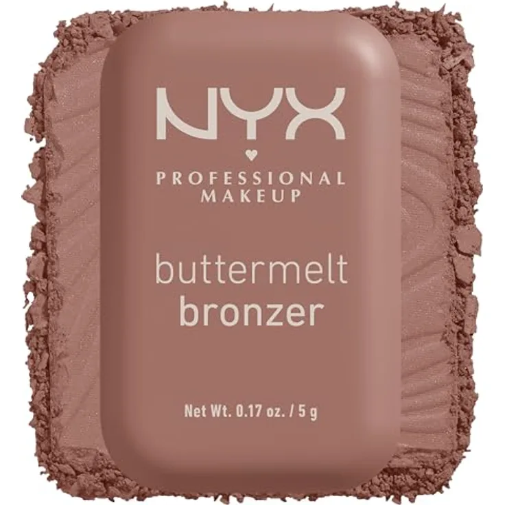 NYX Professional Makeup Buttermelt Bronzer, cremiger Bronzer in Farbton 02 All Buttad Up, 5 g für einen sonnengeküssten Teint und Konturierung