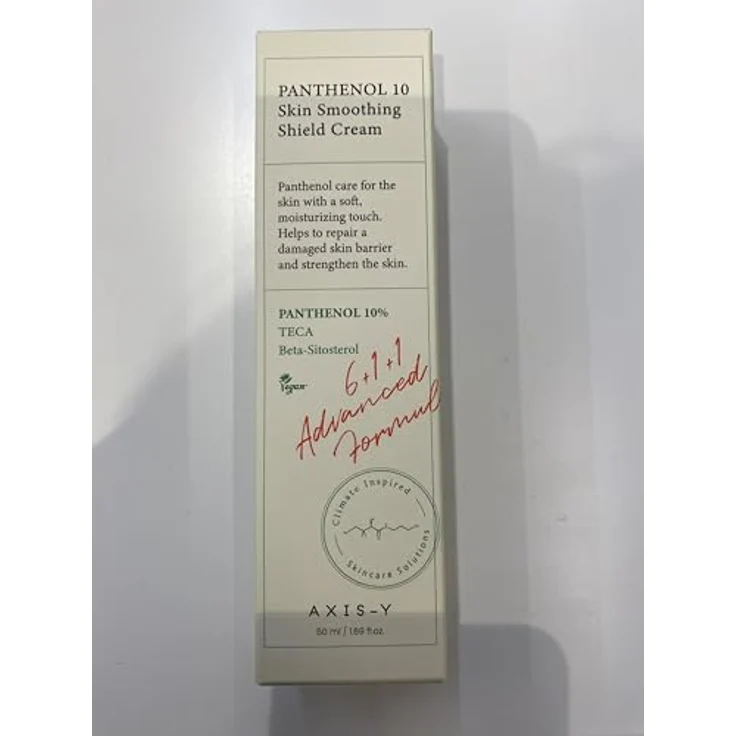 AXIS-Y 6+1+1 Advanced Formula Panthenol 10 Skin Smoothing Shield Cream, leichte feuchtigkeitsspendende Gesichtscreme zur Regeneration der Hautbarriere, 50 ml – Bild 2