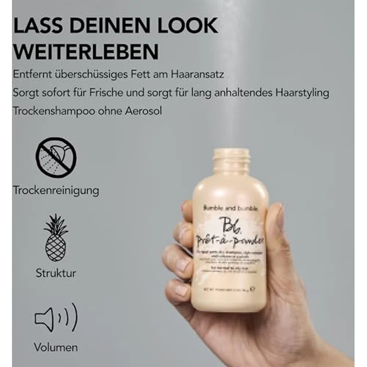 Bumble and Bumble Pret-À-Powder Dry Shampoo, Trockenshampoo für mehr Haarvolumen, 14 g – Bild 7