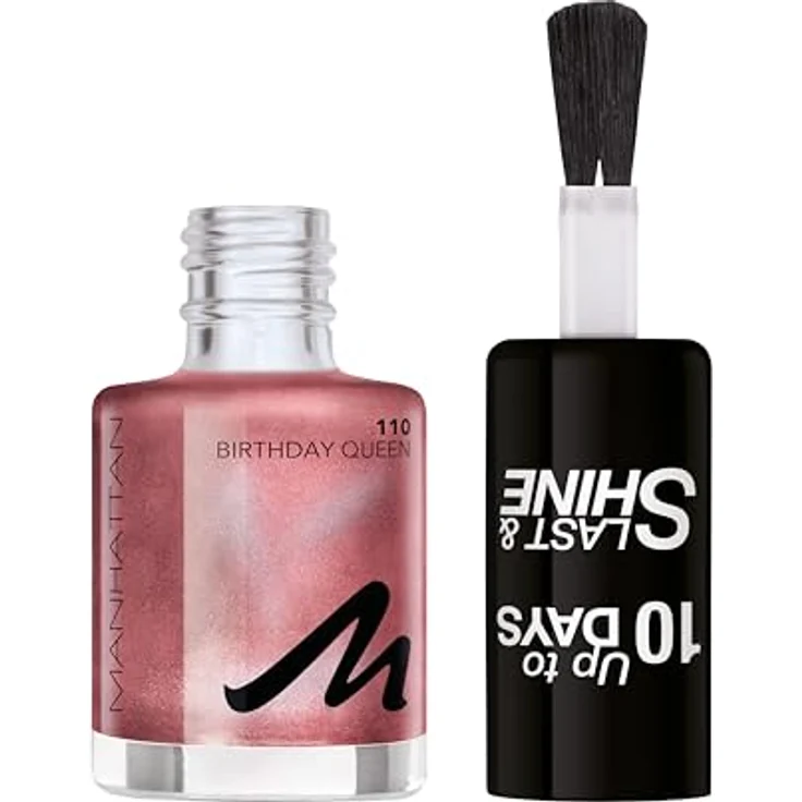 Manhattan Cosmetics Last und Shine Nagellack, Nr.110 Birthday Queen, 10 ml – Bild 3