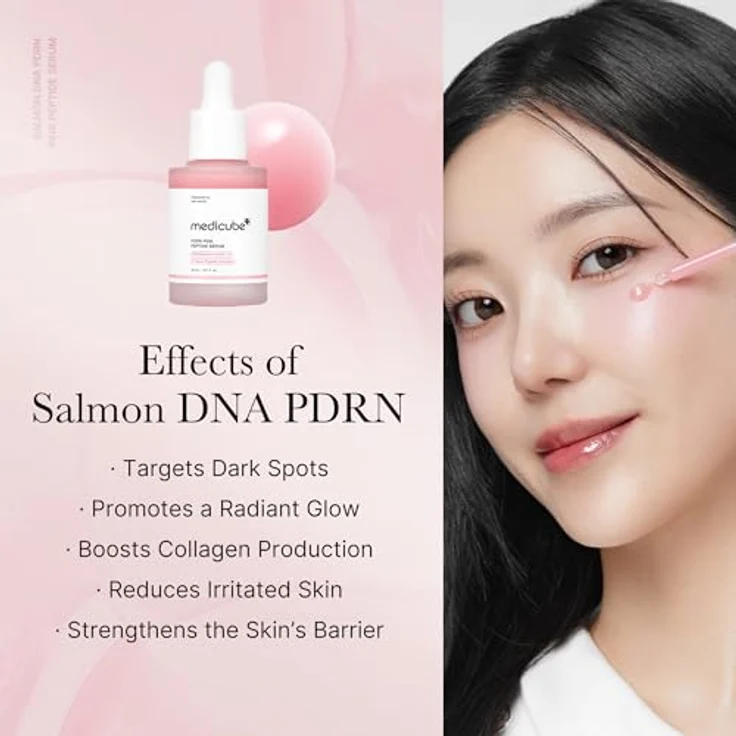 medicube - PDRN Pink Peptide Serum, 30 ml - Straffendes und beruhigendes Serum für verbesserte Hautelastizität – Bild 4