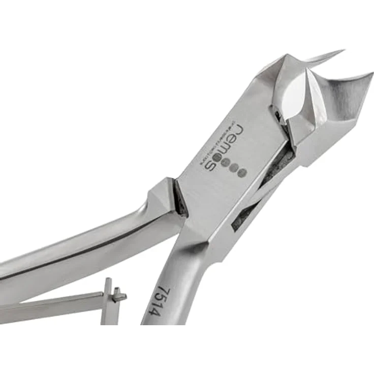 REMOS Nagelzange Kopfschneider, Edelstahl, 14 cm - für dicke Fußnägel mit ergonomischem Griff und runder Schneide – Bild 3