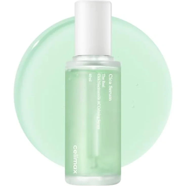 celimax The Real Cica Niacinamide AC Calming Serum, beruhigendes Gesichtsserum für empfindliche, zu Akne neigende Haut, 40 ml – Bild 1