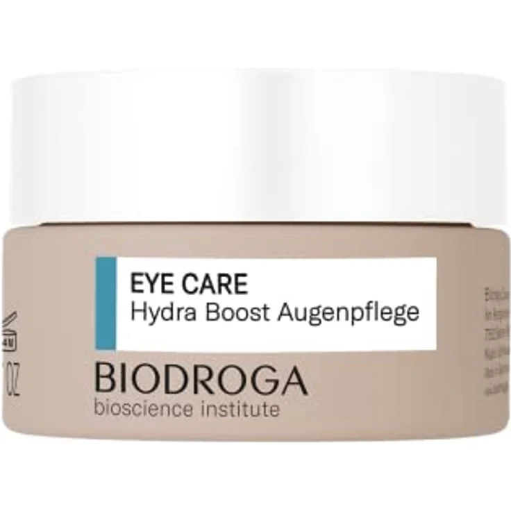 Biodroga straffende Augencreme mit Hyaluron und Koffein 15 ml – Antifalten Augenpflege Augengel Moisture Skincare Hydra Boost Bioscience Institut – Bild 1