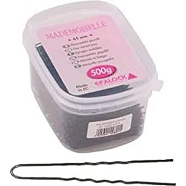 Efalock Professional Haarnadel Mademoiselle gewellt, 65 mm, gold, 500 g