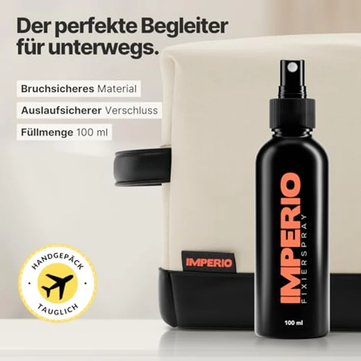 IMPERIO Fixierspray für Streuhaar & Schütthaar, starker Halt und versiegelnde Formel, 100 ml (1er Pack) – Bild 3