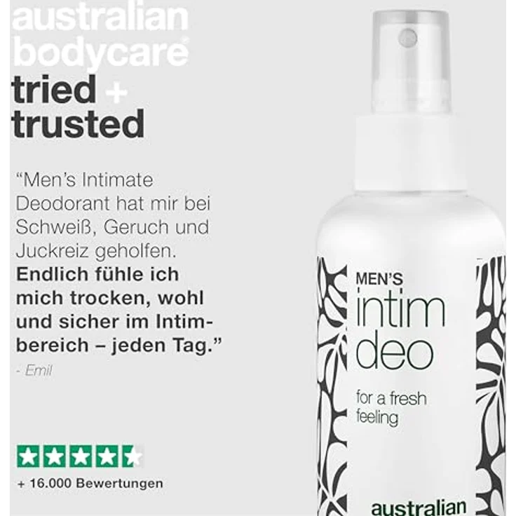 Australian Bodycare Intim-Deo für Männer, gegen Schweiß und Geruch im Intimbereich, sorgt für tägliche Frische und Trockenheit – Bild 5