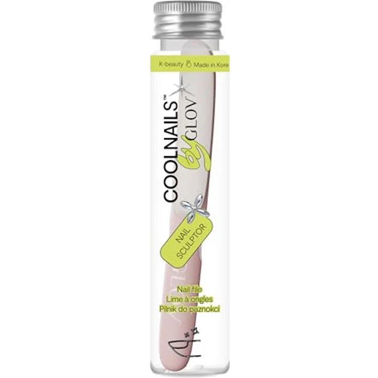 GLOV COOLNAILS NAIL SCULPTOR, Edelstahl Nagelfeile mit ergonomischem Griff, pink – Bild 3