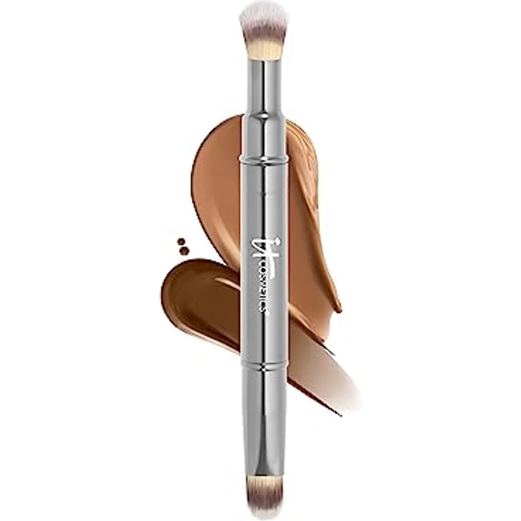 IT Cosmetics Heavenly Luxe Dual Airbrush Concealer Pinsel #2, 2-in-1 Make-up-Accessoire für flüssige und cremige Concealer – Bild 1