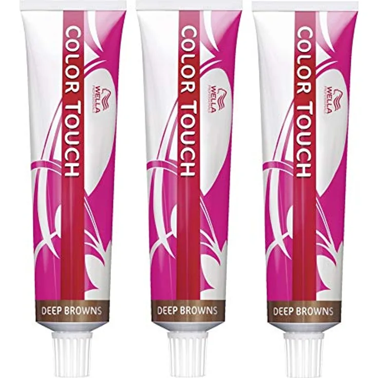 3er Wella Professionals Color Touch 6/77 Dunkelblond Braun Intensiv 60 ml