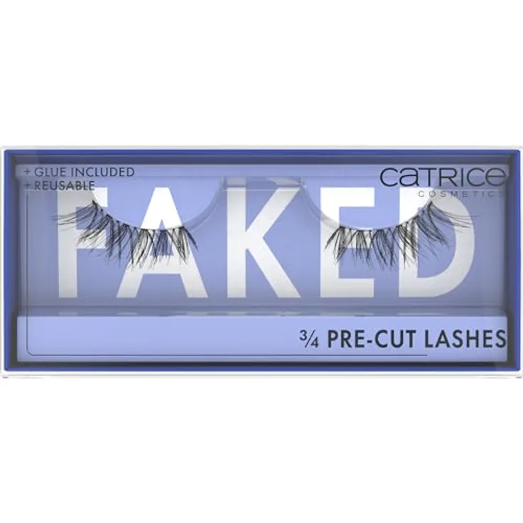 Catrice Faked 3/4 Pre-Cut Lashes, künstliche Wimpern, Schwarz, langanhaltend, Falsche Wimpern-Effekt, ölfrei