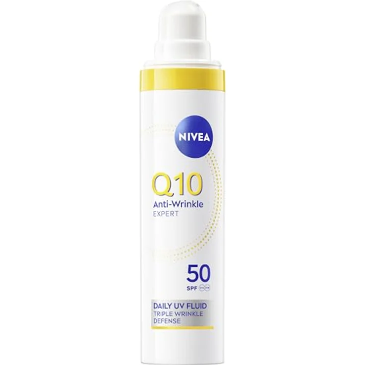 Nivea Q10 Daily UV-Fluid 40ml, Anti-Aging-Creme mit LSF 50, UVA-/UVB-Schutz, für alle Hauttypen – Bild 9