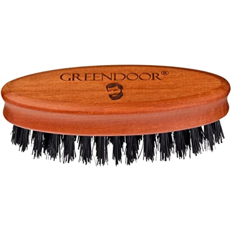 GREENDOOR Bartpflege-Set BERLIN zum SPARPREIS | Natur Bartseife 200ml + Bio Bartöl 50ml + Bartbürste Birnbaumholz mit Wildschweinborsten + Bartkamm Holz | Geschenk-Set Mann Vollbart Bart – Bild 5