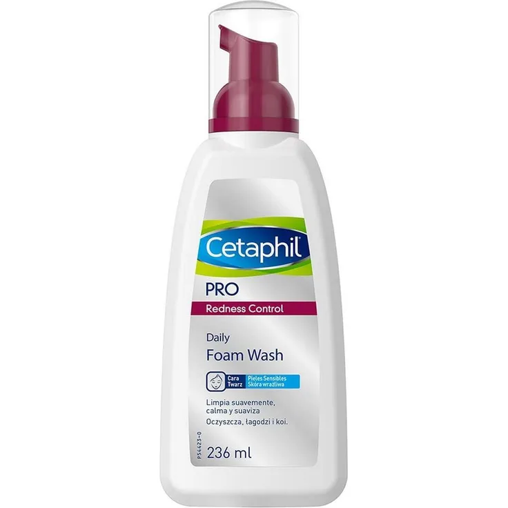 Cetaphil Pro Rötung Kontrolle Schaumreiniger, Gesichtsreinigung für trockene und empfindliche Haut, 236 ml