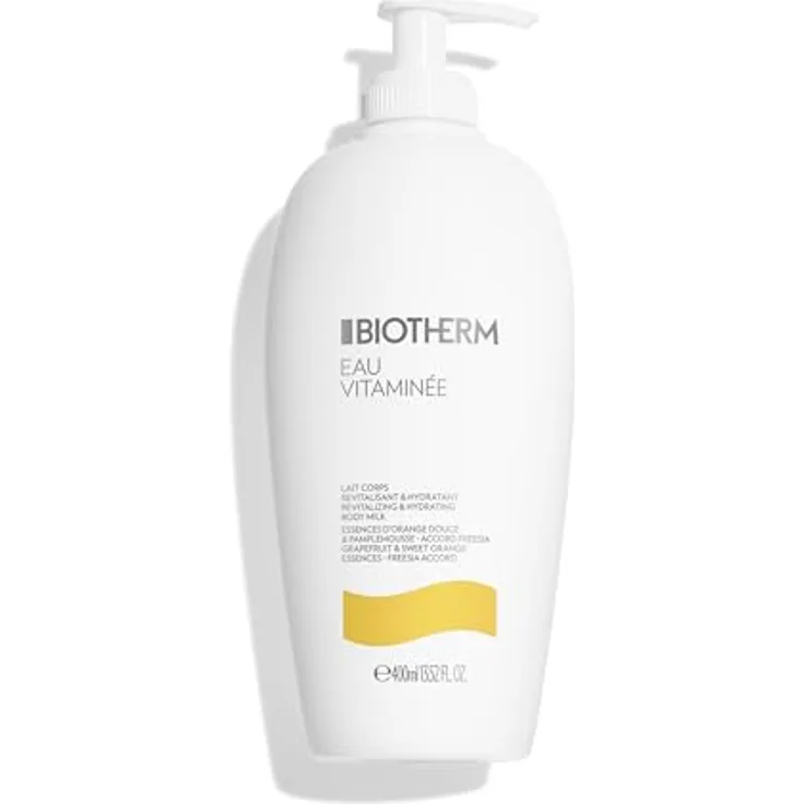 Biotherm Eau Vitaminee Body Milk, revitalisierende Körpermilch für Damen, feuchtigkeitsspendend, 400 ml