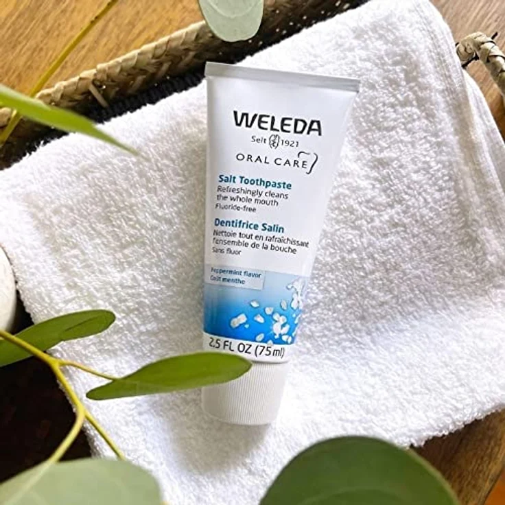 Weleda Pflanzen Zahngel, vegane Naturkosmetik Zahncreme zur gründlichen Reinigung der Zähne, natürlicher Schutz bei empfindlichem Zahnfleisch ohne den Zahnschmelz anzugreifen (1 x 75 ml) – Bild 3