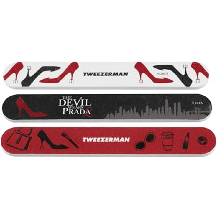 Zwilling Beauty Nagelfeilen Devil Wears Prada 2, Unisex Set mit präzisem Kürzen und Formen der Nägel, schwarz/rot/weiß – Bild 2
