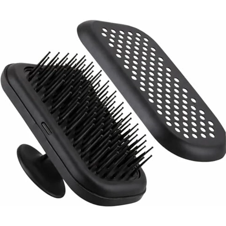 Bellody Everyday Brush, Haarbürste mit Selbstreinigungsfunktion und ergonomischem Griff, mattschwarz – Bild 7