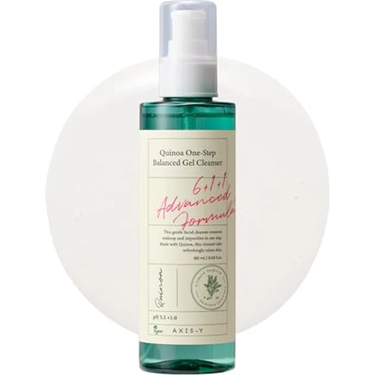 AXIS-Y 6+1+1 Advanced Formula Quinoa One-Step Balanced Gel Cleanser, Gesichtsreinigung für empfindliche Haut, 180 ml, feuchtigkeitsspendend und beruhigend