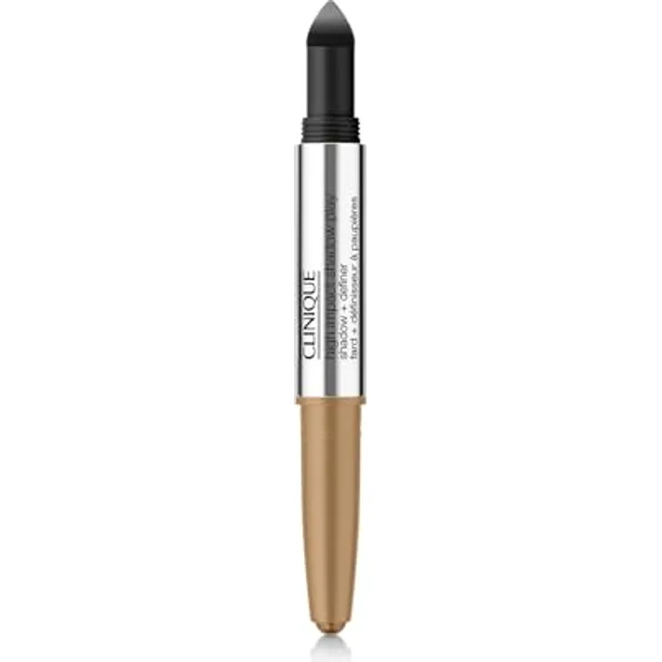 Clinique High Impact Shadow Play™ Shadow & Definer Lidschatten-Stift Duo, Farbton Sparkling Wine + Caviar, 1,9 g, langanhaltende Farbabdeckung, leichtes Auftragen und Verblenden