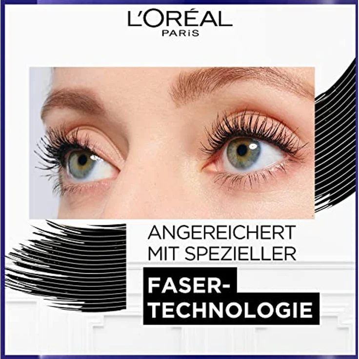 L'Oréal Paris Wimperntusche für verlängerte Wimpern, 2-Schritt Mascara für einen sichtbaren Wimpern-Lifting Effekt wie aus dem Salon, ProXXL Extension, Schwarz, 12 ml, 1 Stück – Bild 3