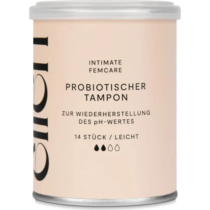 ellen Probiotischer Tampon Leicht, natürliche Unterstützung für den pH-Wert im Intimbereich – Bild 3