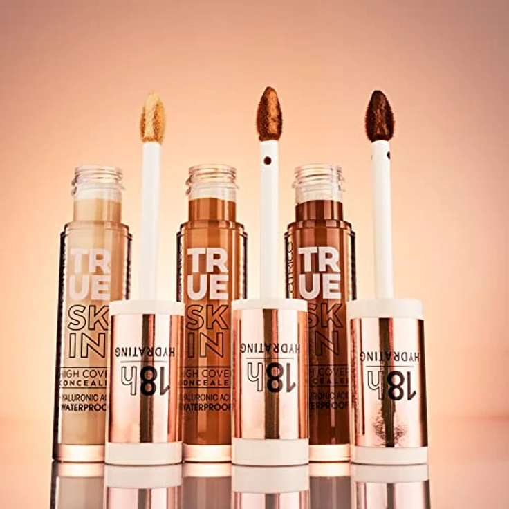 Catrice True Skin High Cover Concealer, Nr. 002, Nude, Anti-Pickel, feuchtigkeitsspendend, natürlich, für trockene Haut, vegan, ölfrei, wasserfest, ohne Alkohol, 1er Pack (4.5ml) – Bild 5