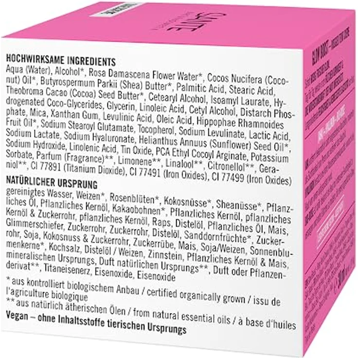 SANTE Glow Boost Teint Creme AHA Hyaluron & Bio-Rose, feuchtigkeitsspendende Gesichtscreme, 50 ml – Bild 2