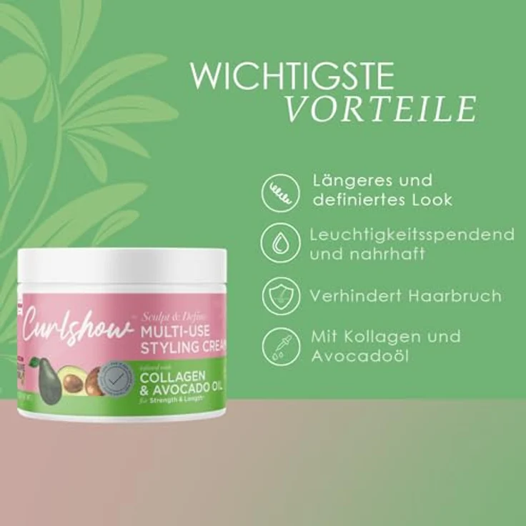 ORS Curlshow Multi-Use Styling-Creme (340 g) mit Kokosöl, Sheabutter und Keratin, fördert Haarwachstum, reduziert Haarbruch, ideal für lockiges Haar – Bild 3