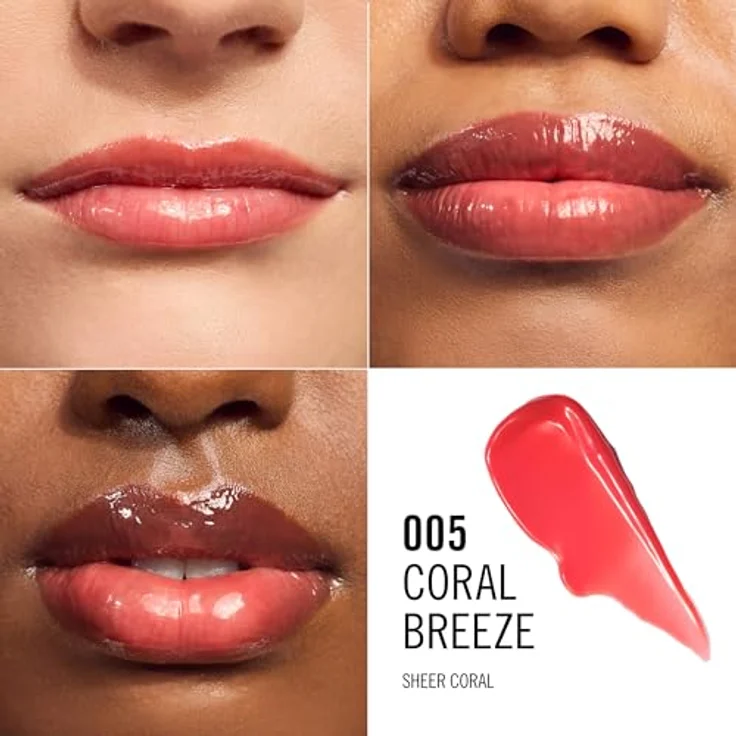 Rimmel Oh My Gloss Butter Me Up, ultra-feuchtigkeitsspendender Lippenbalsam mit Squalan, Farbe Koralle Breeze 005, 15 ml – Bild 3