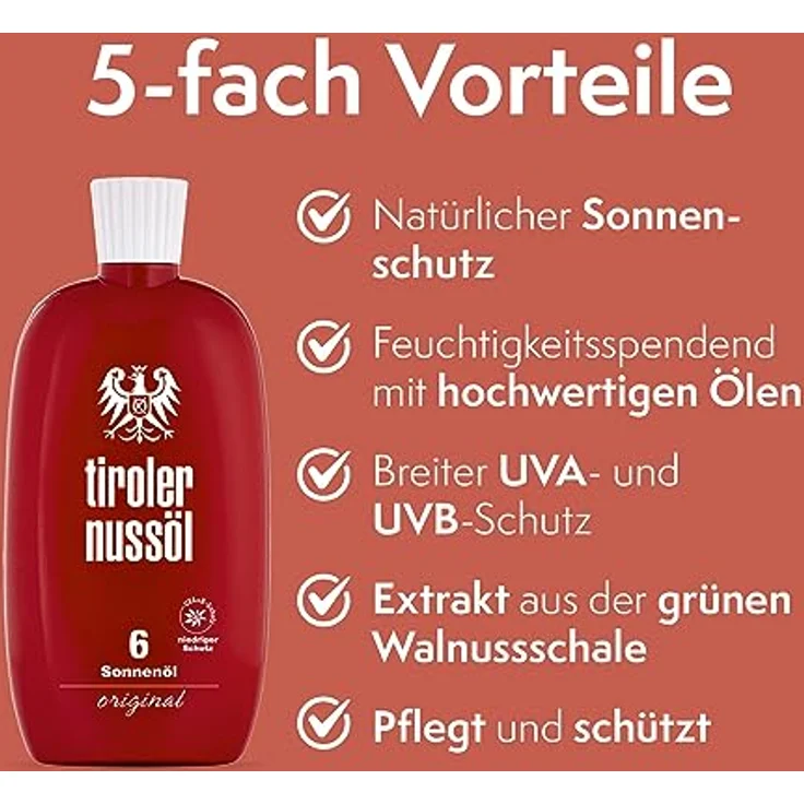 Tiroler Nussöl Original Sonnenöl LSF6 150 ml – Bild 2
