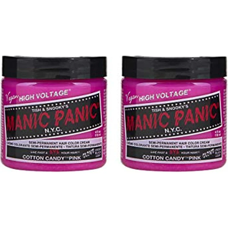 Manic Panic - Classic Creme Vegan Cruelty Free Pink Semi Permanent Hair Dye - Cotton Candy - 1x118ml – Bild 1
