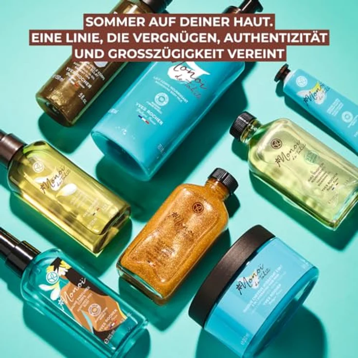 Yves Rocher 3-in-1 Feuchtigkeitsspendende Haarmaske Monoï, Nährende Pflege & Geschmeidigkeit, Mit Monoï aus Tahiti, 250 ml, Ohne Silikone – Bild 5